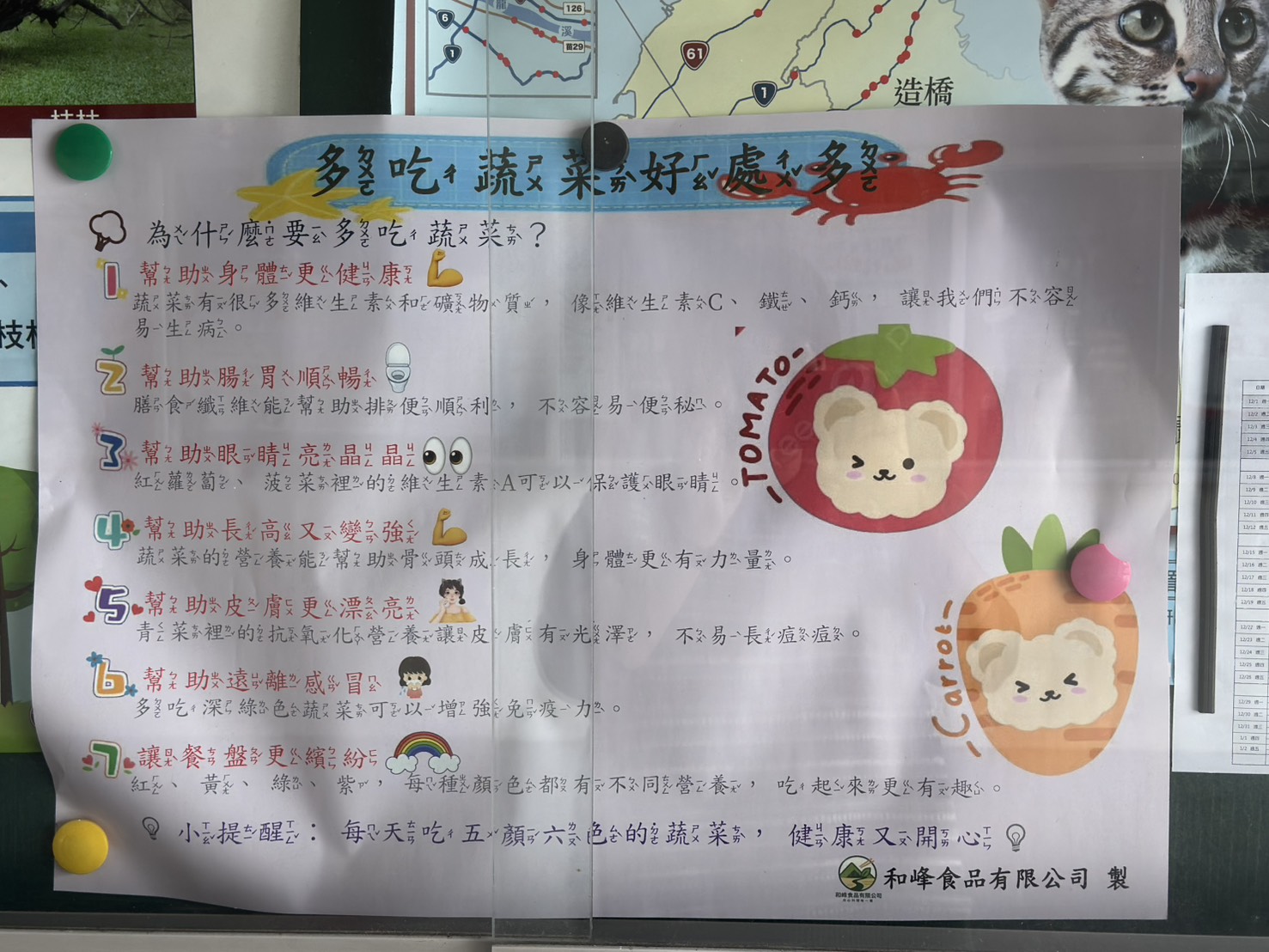 午餐用餐均衡(蔬菜)